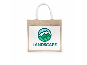Maliva Jute Bags With Printed Pocket