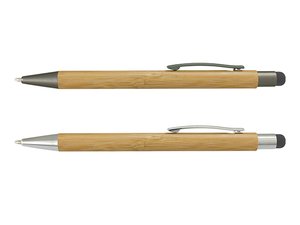 Retractable Bamboo Stylus Pen