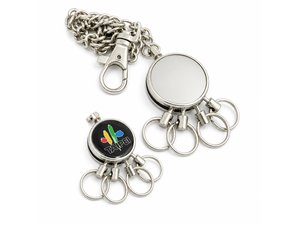 Round Key Separator Keychains