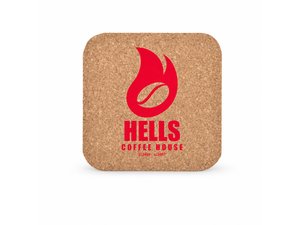 Single Cork Coasters - Square