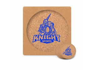 Custom Cork Coaster Sets - Round (4Pcs)