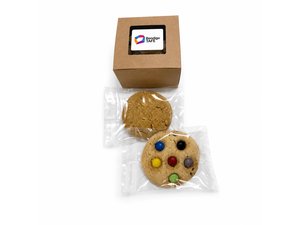 Cafe Style Cookies In Eco Kraft Window Box (2x 50g)
