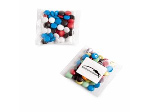 Corporate Coloured Chocolate Bean Bags (50g)