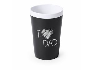 Ceramic Cups With Blackboard Paint (460ml)
