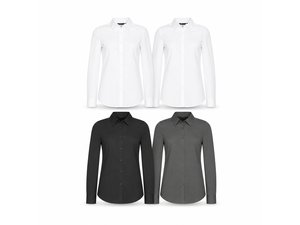 Womens Long Sleeve Workwear Shirts (120gsm)
