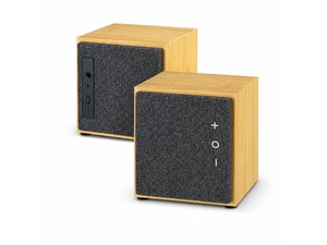 Custom Compact Bamboo 5W Bluetooth Speakers