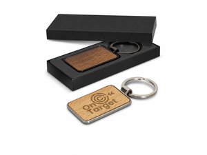Rectangular Timber Keyring