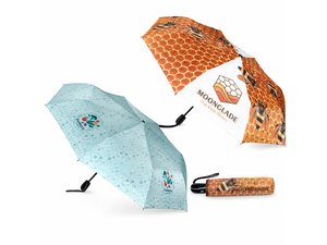Full Colour Compact Umbrellas with Pouch