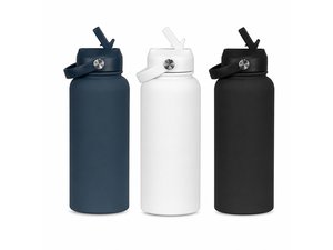 Stainless Steel Rubber Coated Bottles (1L)
