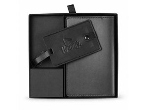 Pineapple Leather Travel Gift Sets (Passport Wallet & Luggage Tag)