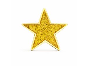 Glitter Metal Badges