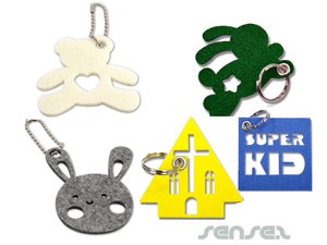 Shaped Felt Key Rings