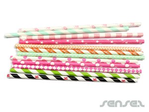 Printed Paper Straws (25Pcs)