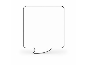 Custom Speech Bubble Sticky Notes (25 pages)
