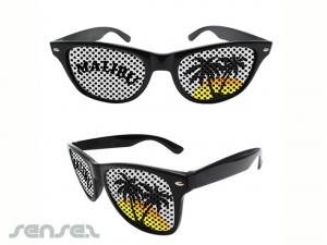 Custom Pinhole Logo Sunglasses